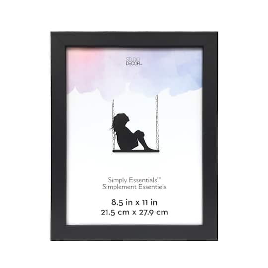 Simply Essentials™ 8.5" x 11" Black Flat Top Frame by Studio Décor®
